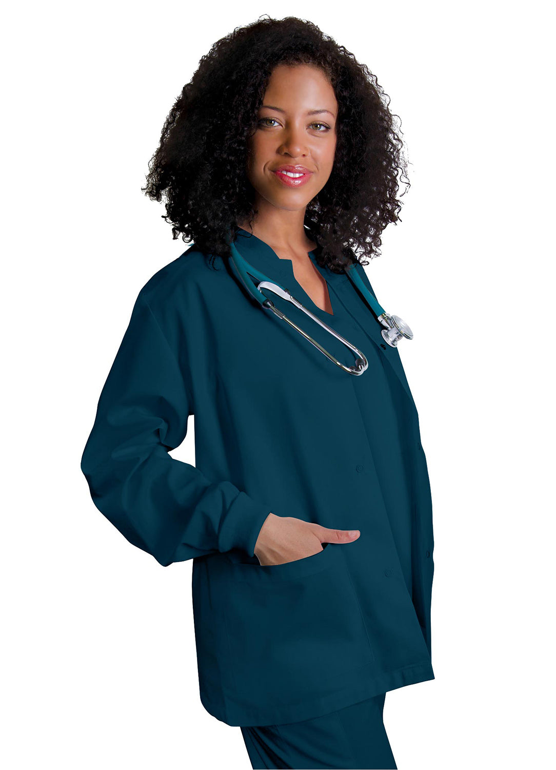 Short sleeve scrub jackets plus size hot sale