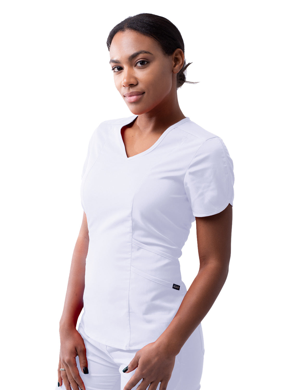 Womens white scrub top outlet