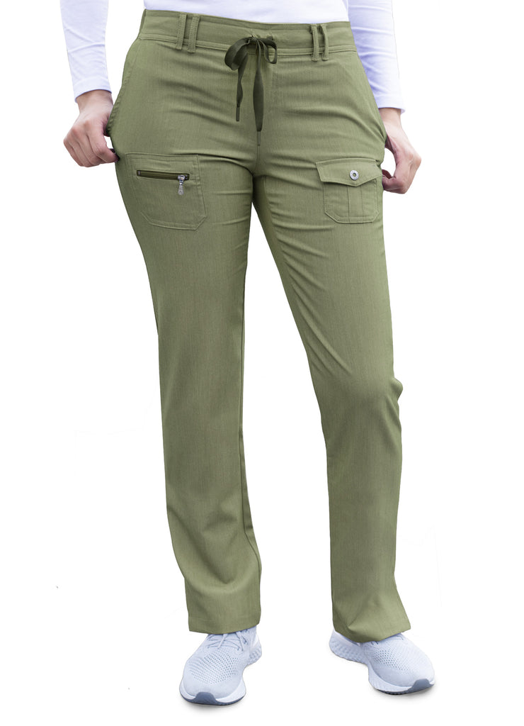 Airpow Clearance Casual Women's Cargo Pants Trousers Work Wear Solid Combat  With 6 Pocket Full Pants Khaki L - Walmart.com