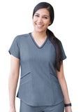 Women Modern V-neck Scrub Top