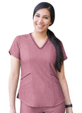 Women Modern V-neck Scrub Top