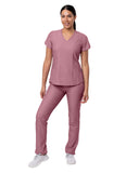 Women's Core Classic Yoga Scrub Set Heather Collection